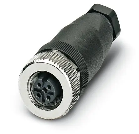 Produktfoto 1 von Phoenix Contact SACC M12 M12 Rundsteckverbinder Buchse 5-polig Buchse 4A Kabel IP67