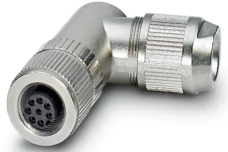 Produktfoto 1 von Phoenix Contact SACC M12 M12 Rundsteckverbinder Buchse 6-polig Buchse 2A Kabel IP67