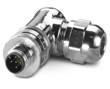 Produktfoto 1 von Phoenix Contact SACC 12 M12 Rundsteckverbinder Stecker 5-polig Stecker 4A Kabel IP67
