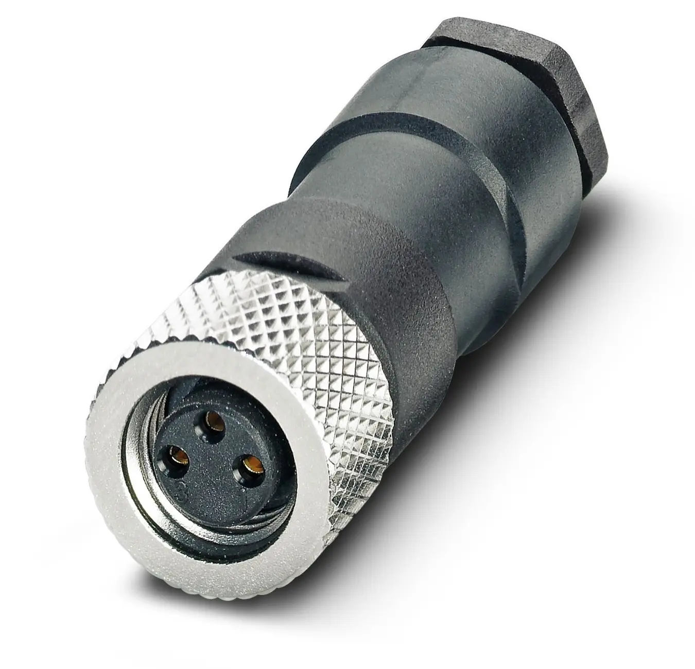 Produktfoto 1 von Phoenix Contact SACC 12 M8 Rundsteckverbinder Buchse 3-polig Buchse 4A Kabel IP40