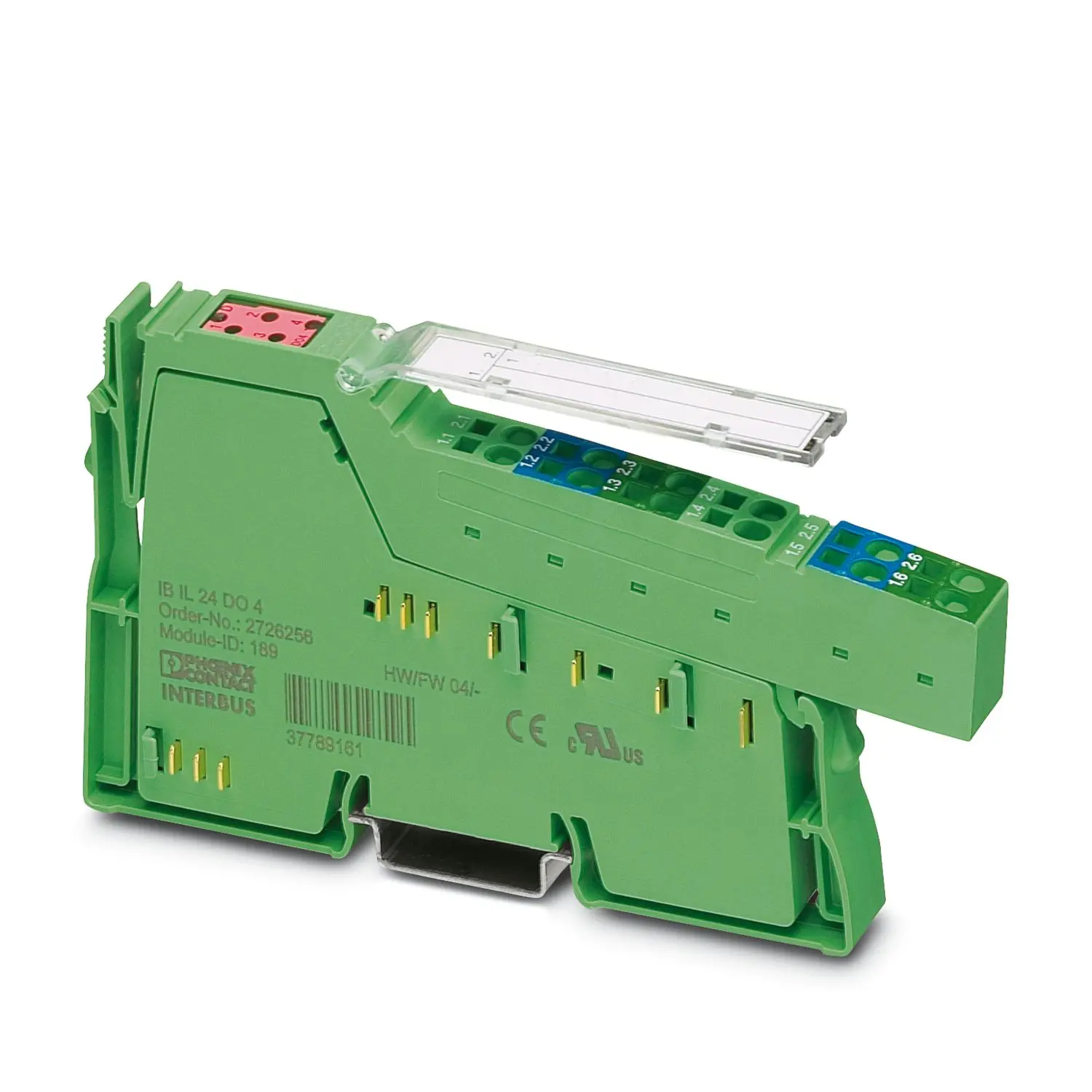 Produktfoto 1 von Phoenix Contact IB IL 24 DO 4-PAC Anschlussklemmenblock 24 V DC 2 A