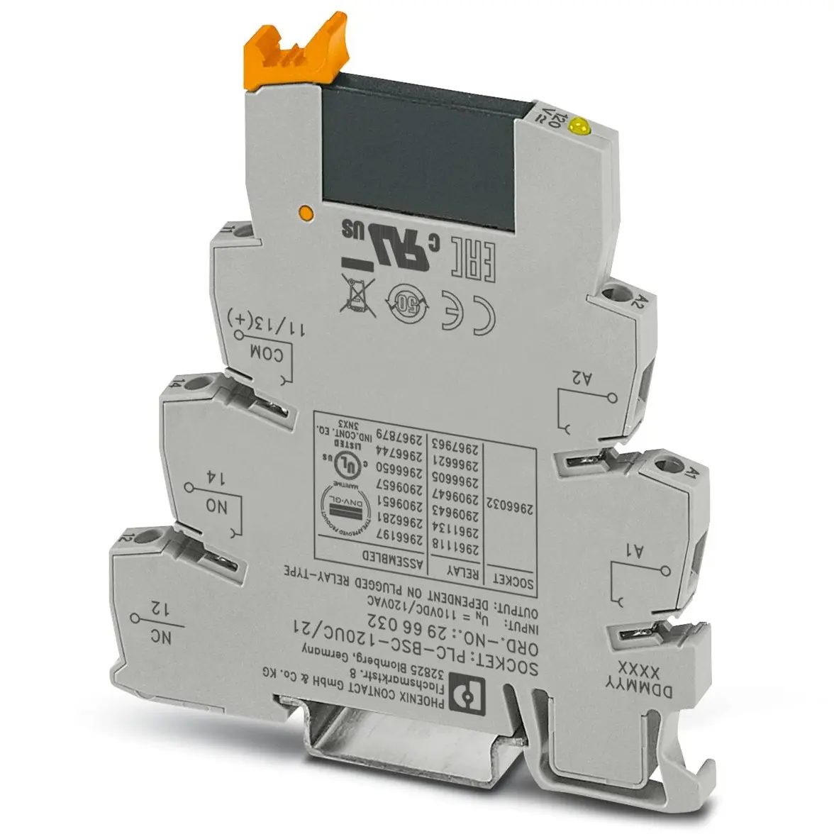 Produktfoto 1 von Phoenix Contact PLC-OSC-120UC/230AC/1 Halbleiter-Interfacerelais