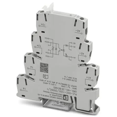 Produktfoto 1 von Phoenix Contact PLC-OSC- 12DC/300DC/1 Halbleiter-Interfacerelais 12V dc, 300 V dc DIN-Hutschiene Schraube