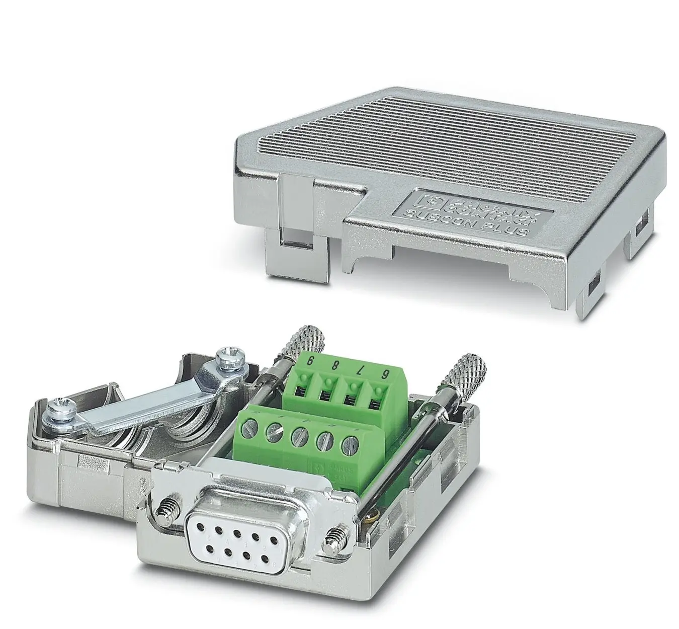 Produktfoto 1 von Phoenix Contact SUBCON-PLUS D-Sub-Steckverbinder 35 °, 9-polig, Kabel Buchse
