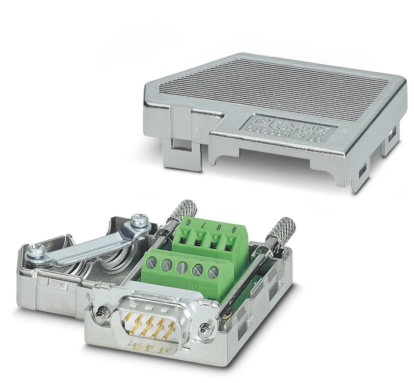 Produktfoto 1 von Phoenix Contact SUBCON-PLUS D-Sub-Steckverbinder D 35 °, 9-polig, Kabel Stecker