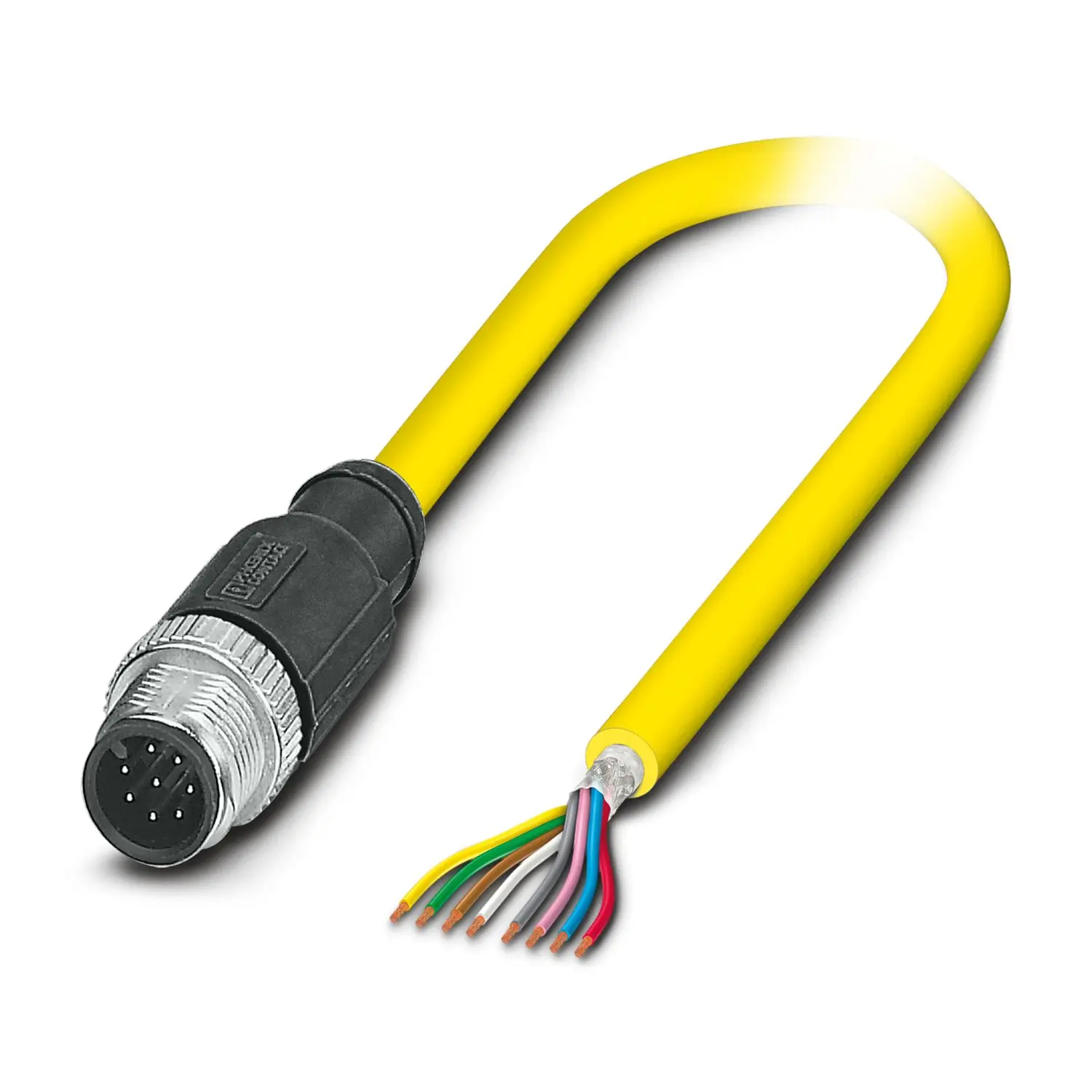 Produktfoto 1 von Phoenix Contact SAC, 8-polig konfektioniertes Sensorkabel, M12, Gerade Stecker / Gerade, Länge 2 m