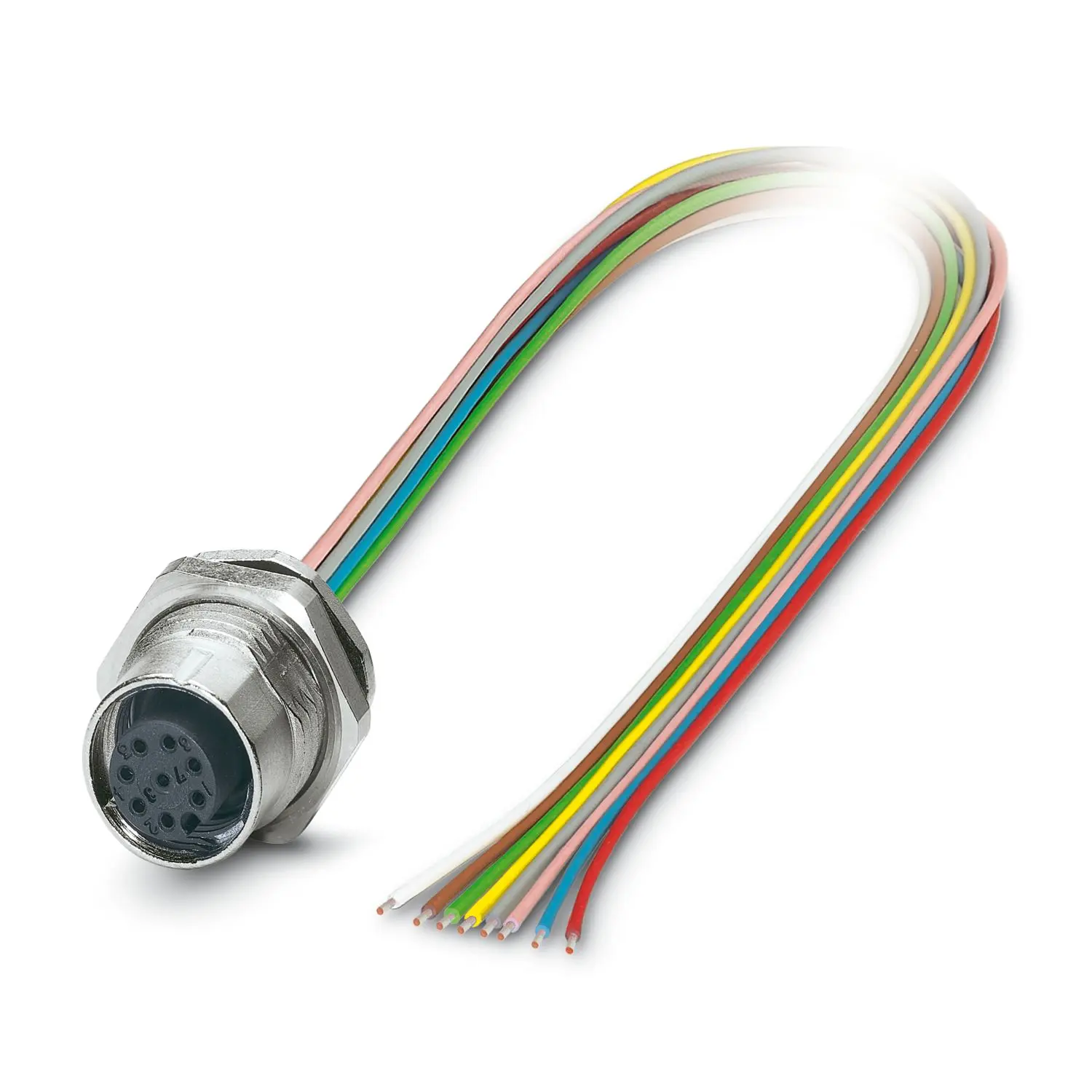 Produktfoto 1 von Phoenix Contact SACC-DSI-FS-8CON-PG 9/0.5 SCO, 8-polig Sensor-Betätigungselementkabel, Gerade Buchse 8 / Nicht