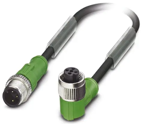 Produktfoto 1 von Phoenix Contact SAC-3P-M12MS/3.0-PUR/M12FR, 3-polig Sensor-Betätigungselementkabel, Gerade Stecker 3 / M12 Buchse, Länge