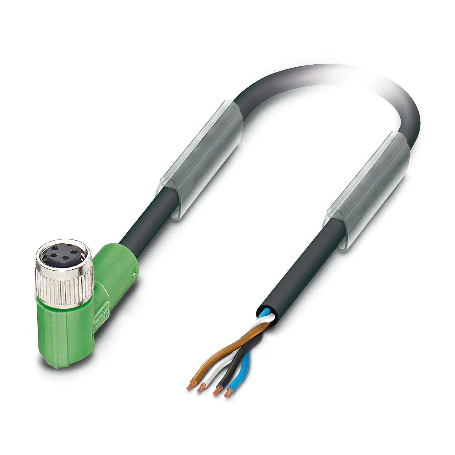 Phoenix Contact SAC-4P-10.0-PUR/M 8FR, 4-polig Sensor-Betätigungselementkabel, Rechtwinklig Buchse 4 / Nicht