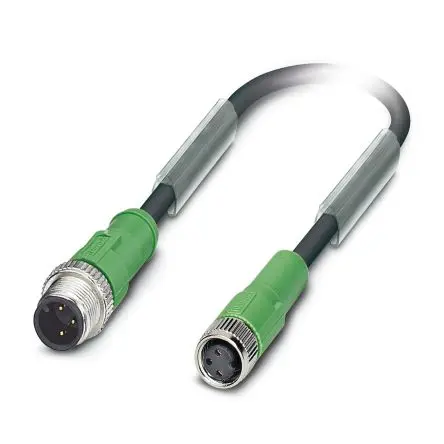 Produktfoto 1 von Phoenix Contact SAC-3P-M12MS/5.0-PUR/M 8FS, 3-polig Sensor-Betätigungselementkabel, Gerade Stecker 3 / Gerade Buchse,
