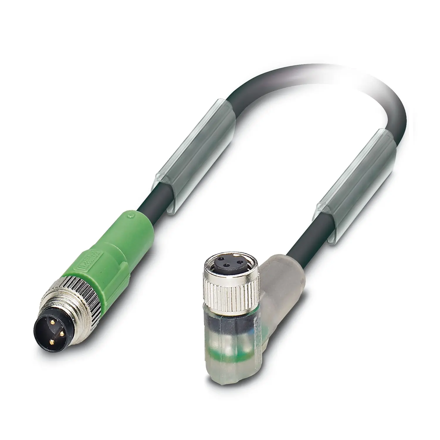 Produktfoto 1 von Phoenix Contact SAC-3P-M, 3-polig Sensor-Betätigungselementkabel, M8 Stecker 3 / M8 Buchse, Länge 300 mm
