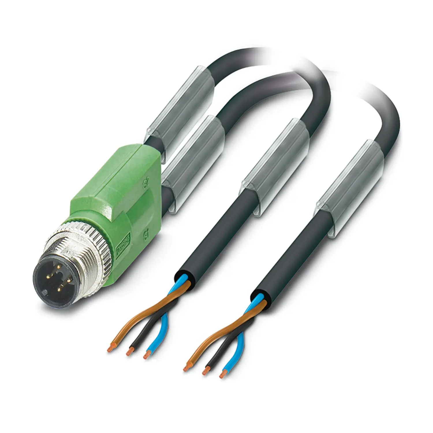 Produktfoto 1 von Phoenix Contact, 3-polig Sensor-Betätigungselementkabel, M12 Stecker 3 / Nicht abgeschlossen, Länge 1.5 m