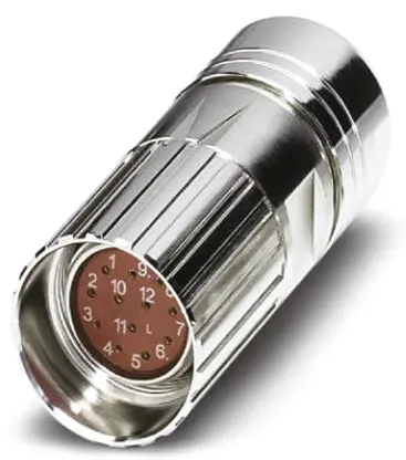 Produktfoto 1 von Phoenix Contact RF M23 M23 Rundsteckverbinder Stecker 17-polig Buchse 8A Kabel IP40