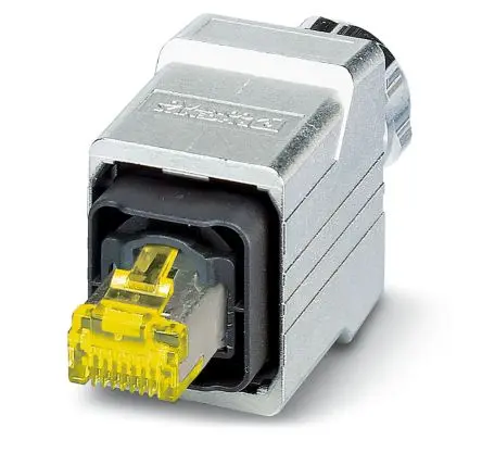 Produktfoto 1 von Phoenix Contact VS-PPC-C1-RJ45-MNNA-8I10G Stecker Cat6a RJ45-Steckverbinder, 1-Port 8-polig Abgeschirmt Kabel Gerade