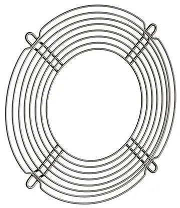 ebm-papst LZ32-7 Fingerschutz, Gr. 80 mm, Edelstahl, Schraublochabstand 71.5 mm 79.8 mm, Grau 71.5mm 12.5 mm