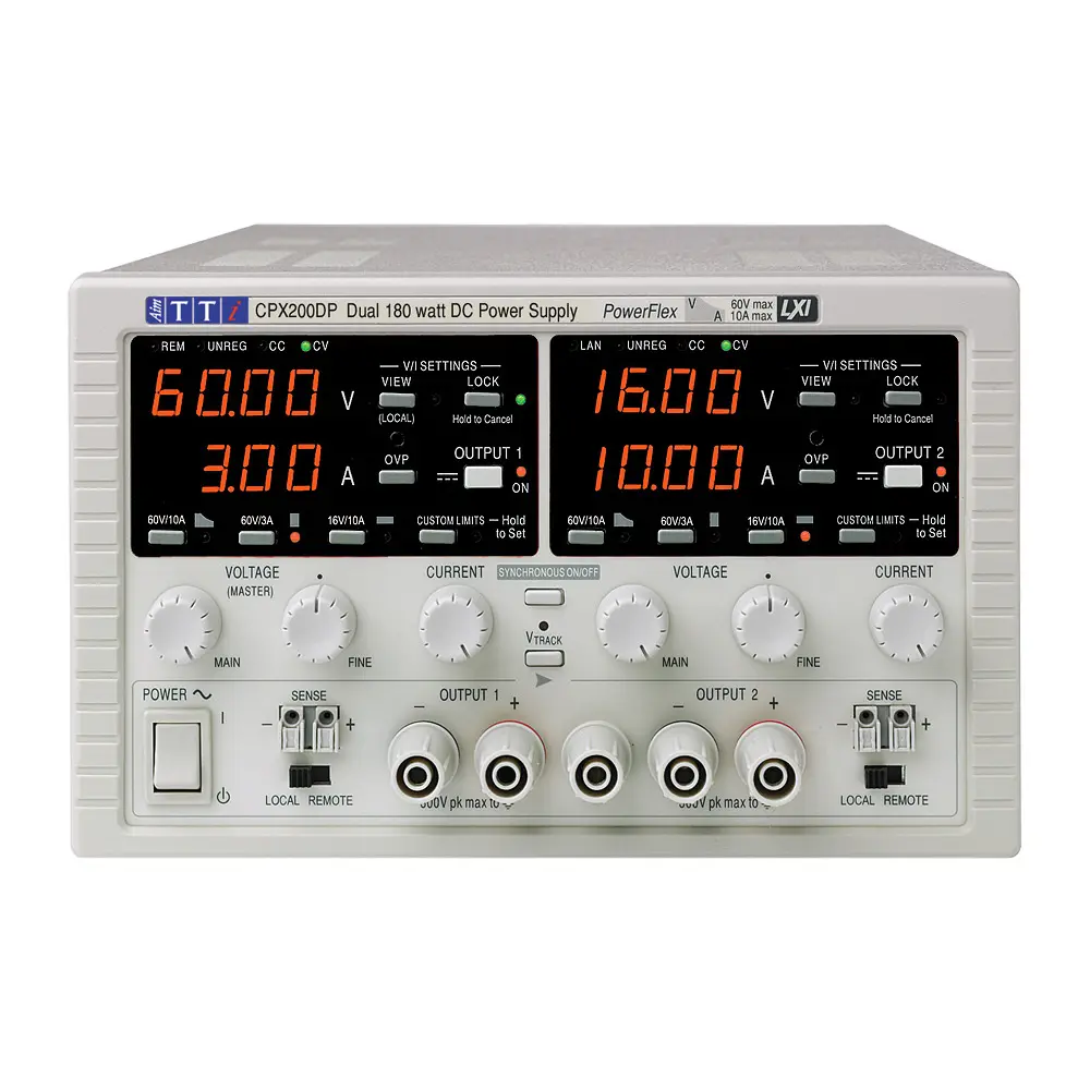Produktfoto 1 von Aim-TTi CPX200DP 2-Kanal Digital Labornetzgerät 360W, 0 → 60V / 0 → 10A