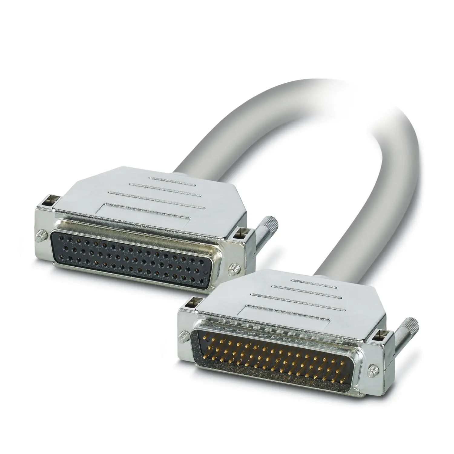 Produktfoto 1 von Phoenix Contact 1066 Serielles Kabel / D-SUB Buchse / D-SUB Stecker, 3 m Halogenfreie Ummantelung, Grau, CSA, EAC, UL