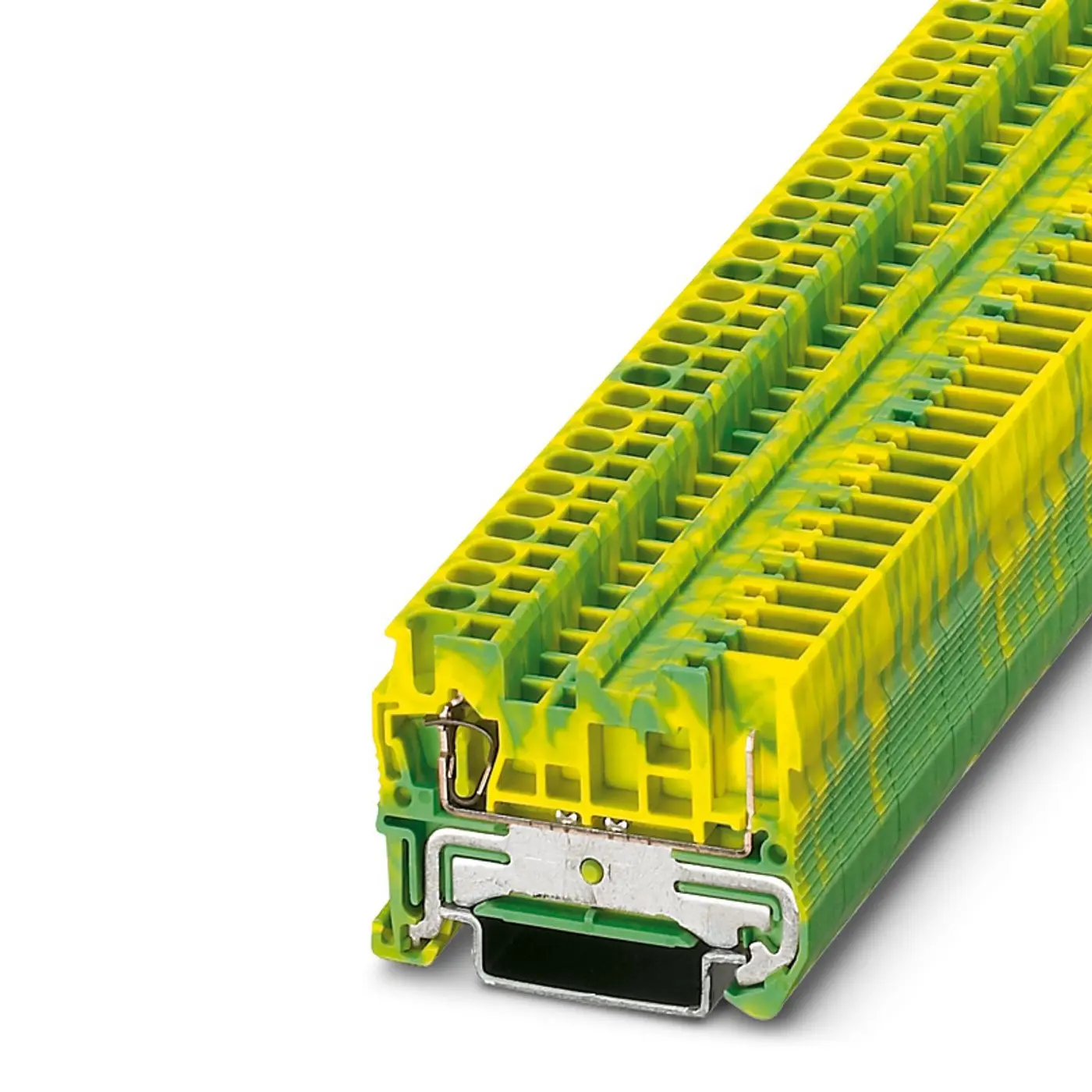Produktfoto 1 von Phoenix Contact ST 2.5/ 1P-PE Anschlussklemmenblock für Durchkontaktierung 1 Grün, Gelb, 2.5mm², 6kV ZUGFEDER