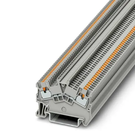 Produktfoto 1 von Phoenix Contact PTS 1.5/S Anschlussklemmenblock für Durchkontaktierung 1 Grau, 1.5mm², 500V Einsteck-Anschluss