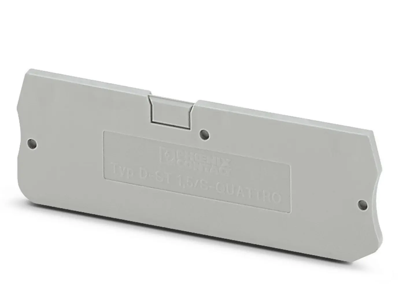 Produktfoto 1 von Phoenix Contact D-ST 1.5/S-QUATTRO Endabdeckung für Modularer Anschlussklemmenblock
