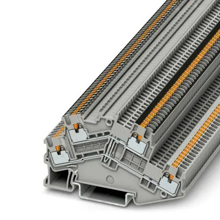 Produktfoto 1 von Phoenix Contact PTTBS 1.5/S-PV Doppelstock Reihenklemmen 2 Grau, 0.14mm², 1.5 mm², 500V Einsteck-Anschluss
