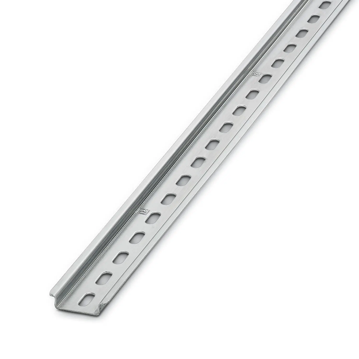 Produktfoto 1 von Phoenix Contact Aluminium DIN-Hutschiene Gelocht, H. 8 mm B. 35 mm, L. 2000 mm