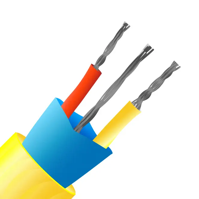 Produktfoto 1 von RS PRO Geschirmt 7/0,2mm PVC Mylar-isoliert Thermoelement Kabel/Draht für Thermoelement Typ K, L. 25m, max. +105°C