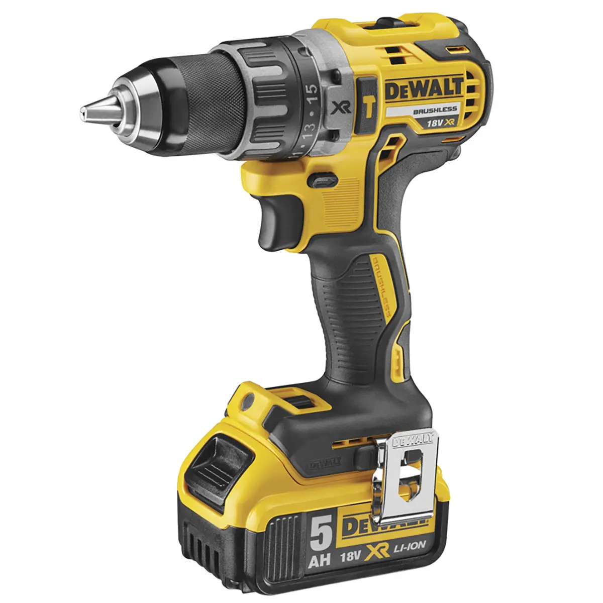 Produktfoto 1 von DeWALT DCD791P2 XR Li-Ion Akku Bohrschrauber 18V Bürstenlos 2000U/min 5Ah 460W