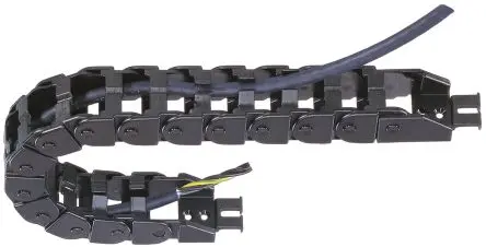 Produktfoto 1 von Igus e-chain, Z08 Schwarz, 38.2mm x 19.3 mm Igumid NB, Länge 1 m 28 mm