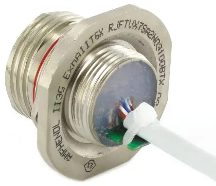 Produktfoto 1 von Amphenol Socapex RJFTVX Cat5e Ethernet-Kabel, 300 mm, Grau Abgeschirmt Geschirmt, Aussen ø 12 mm Außen-ø , Polyester