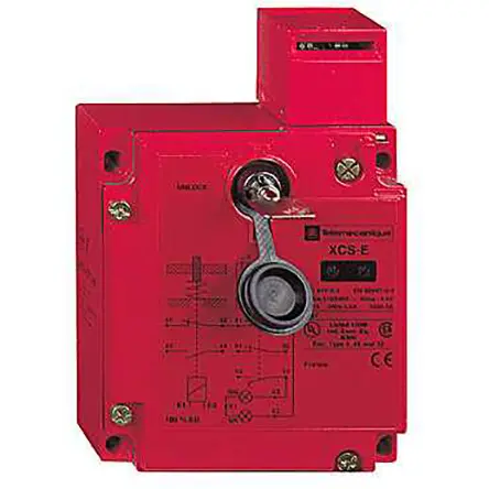 Produktfoto 1 von Telemecanique Sensors XCS-E Magnet-Verriegelungsschalter, Entriegelt bei Spannung, 24V ac/dc inkl.Betätiger, Preventa,
