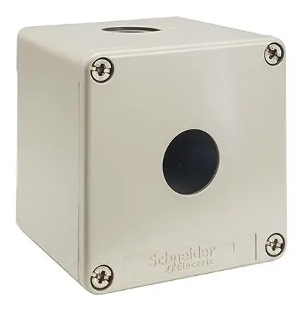 Produktfoto 1 von Schneider Electric Harmony XAP Steuerstation-Gehäuse, 1 x Ø 22 mm, Grau, Zinklegierung, IP65