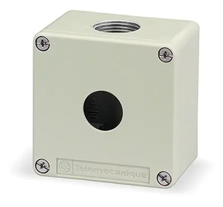 Produktfoto 1 von Schneider Electric Harmony XAP Steuerstation-Gehäuse, 1 x Ø 22 mm, Grau, Zinklegierung, IP65