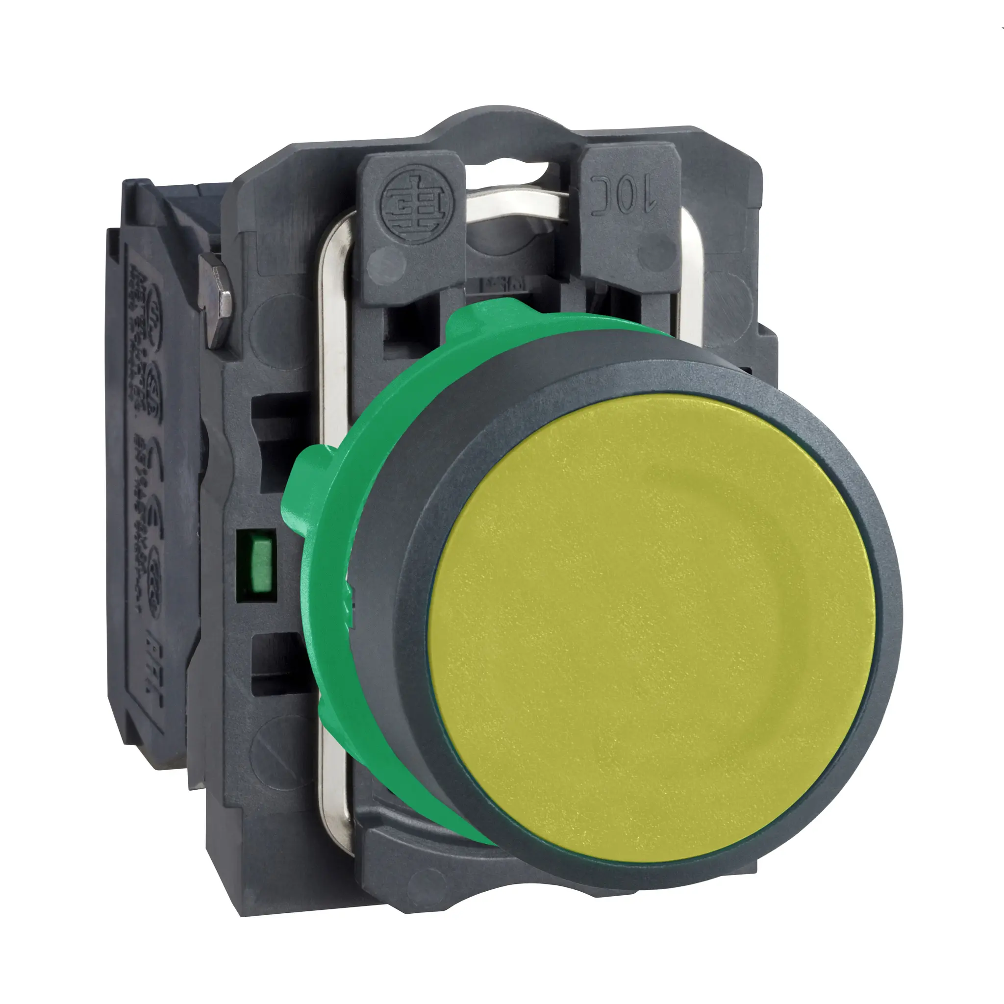 Produktfoto 1 von Schneider Electric Harmony Druckschalter Gelb Federrückstellung Panel Ø 22 mm, SPST