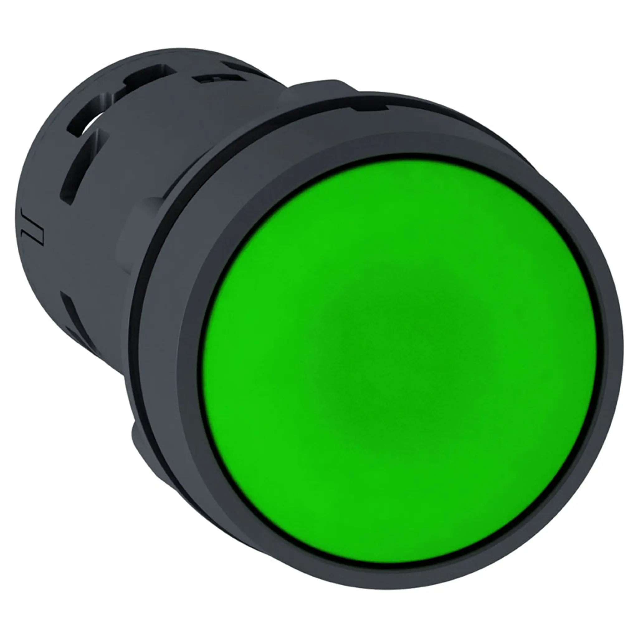 Produktfoto 1 von Schneider Electric Harmony Druckschalter Grün Federrückstellung Schraubanschlussklemme Ø 22 mm, 1-poliger Umschalter /