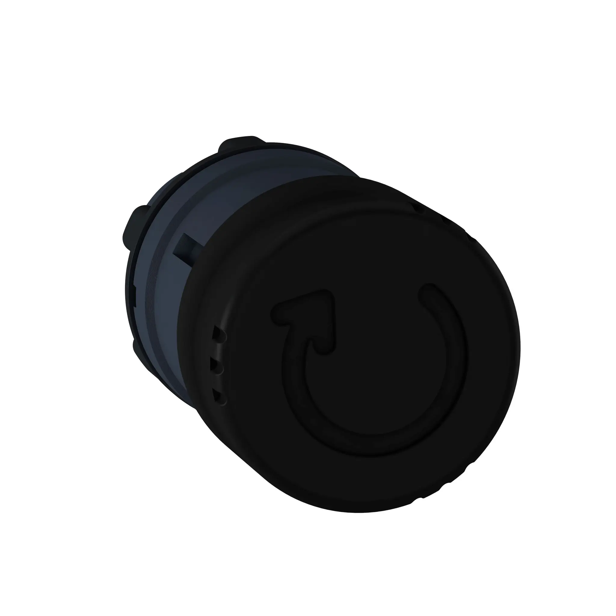 Produktfoto 1 von Schneider Electric Harmony Drucktastenkopf Ø 22 mm, Schwarz Rastend Rund Kunststoff, IP66