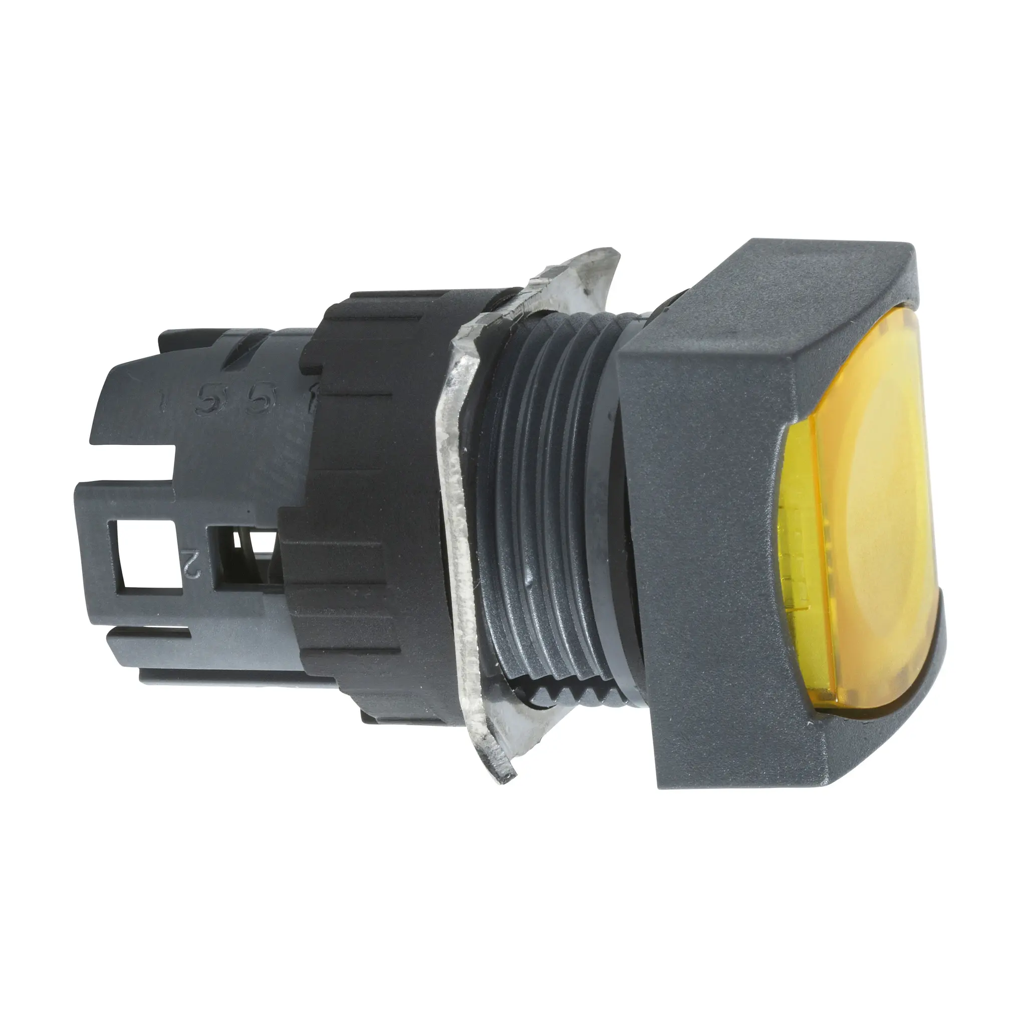 Produktfoto 1 von Schneider Electric Harmony Drucktastenkopf Ø 16 mm, Gelb Tastend Vierkant Vierkant Kunststoff, IP65