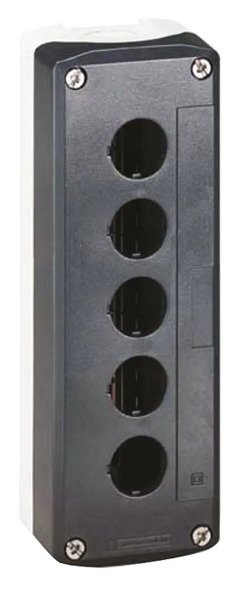 Produktfoto 1 von Schneider Electric XAL Steuerstation-Gehäuse, 5 x Ø 22 mm, Grau, Kunststoff, IP65