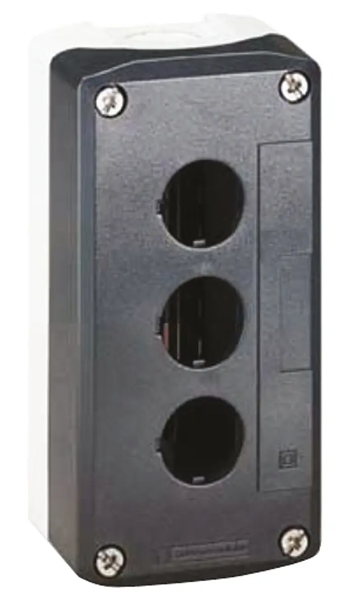Produktfoto 1 von Schneider Electric XAL Steuerstation-Gehäuse, 3 x Ø 22 mm, Grau, Kunststoff, IP65