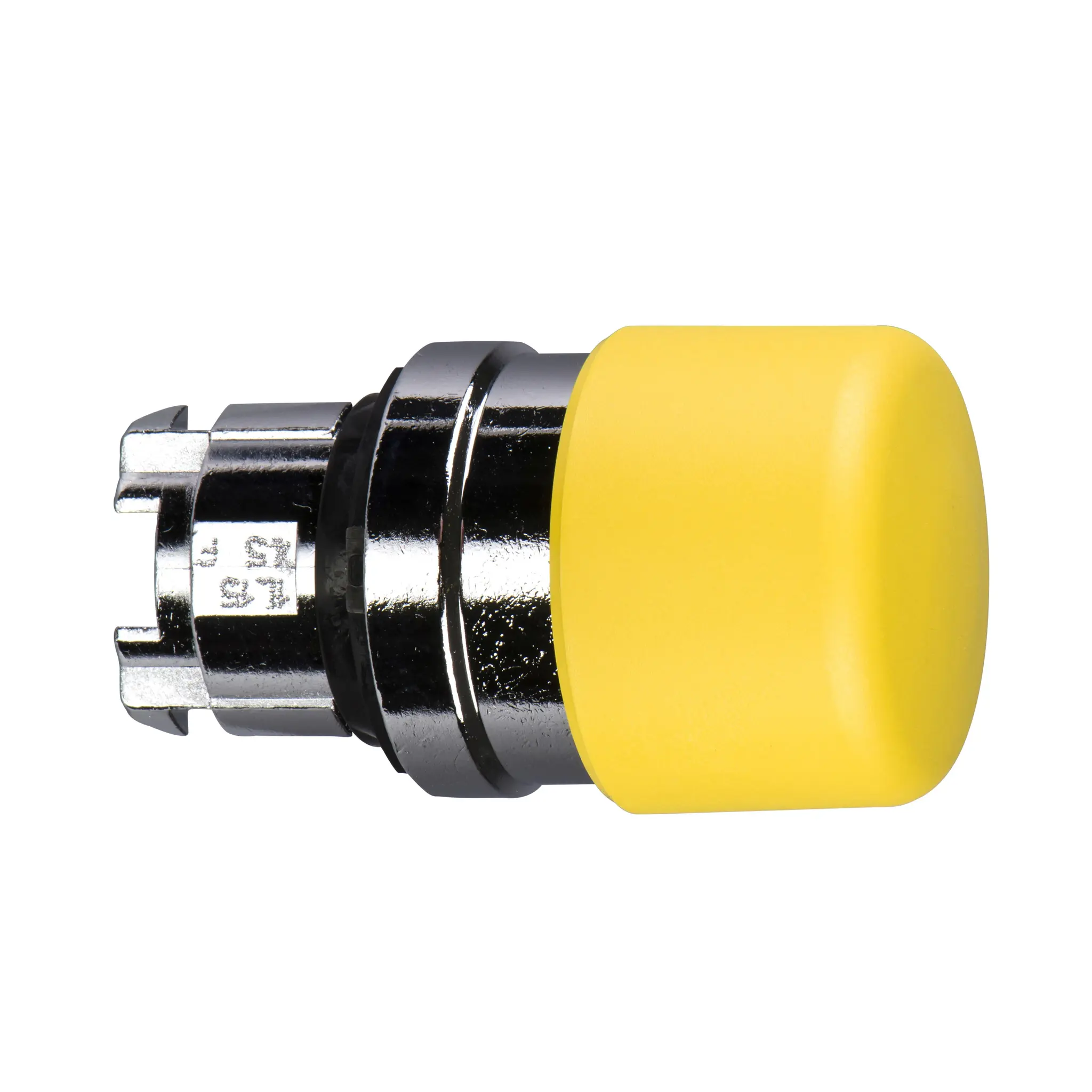 Produktfoto 1 von Schneider Electric Harmony XB4 Drucktastenkopf Ø 22 mm, Gelb Tastend Rund Rund Kunststoff, IP66