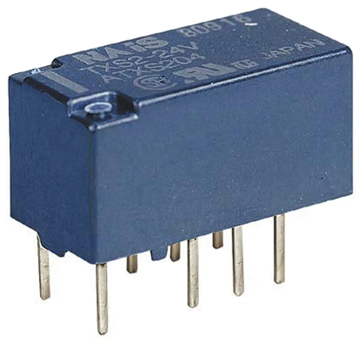 Produktfoto 1 von Panasonic G6K Signalrelais Oberfläche, 24V dc Spule, 2-poliger Umschalter, max. 1A, 110V ac / 110V dc, Lot