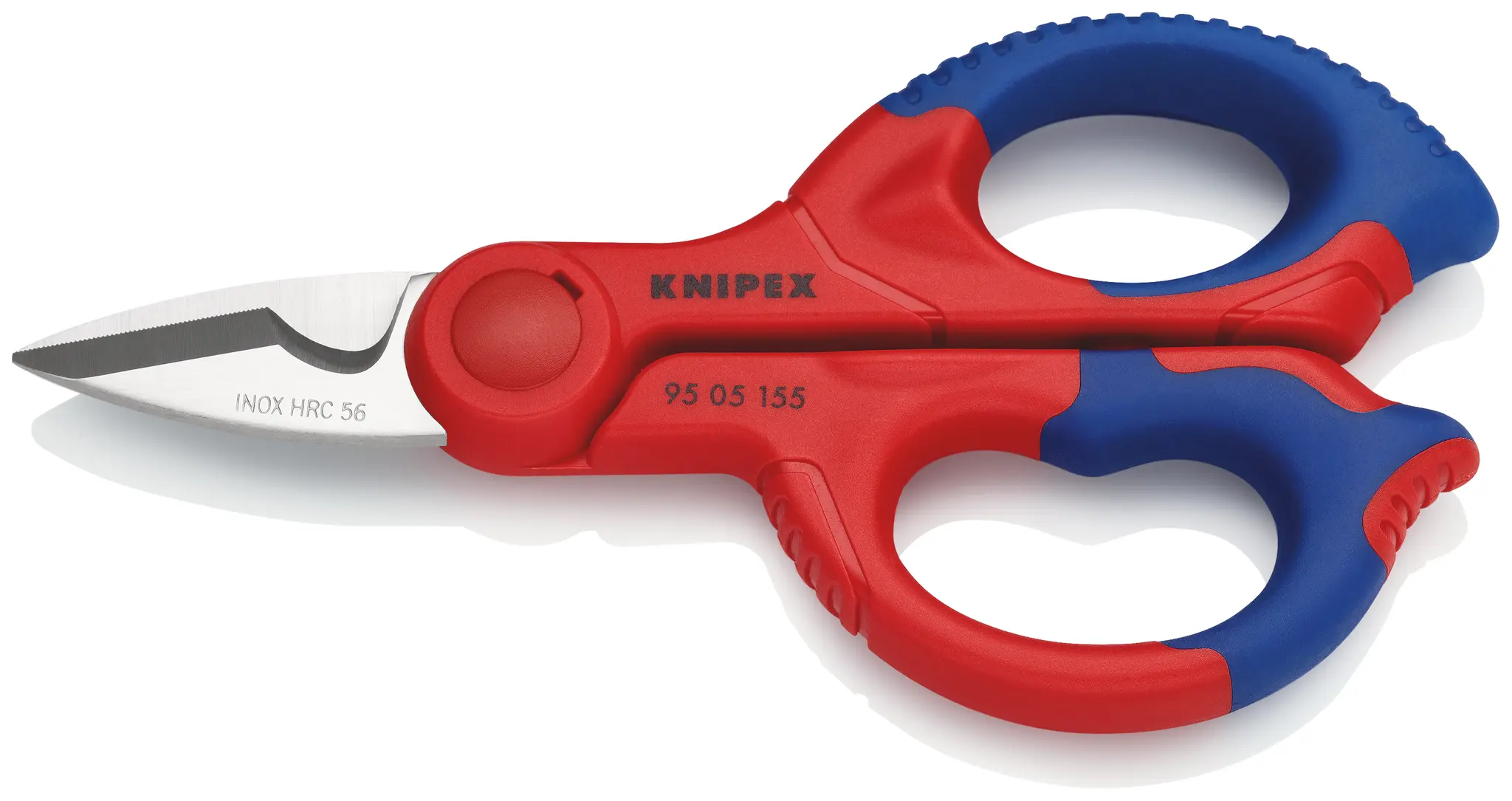 Produktfoto 1 von Knipex Schere Edelstahl 155 mm Elektriker Bi-Material-Griff