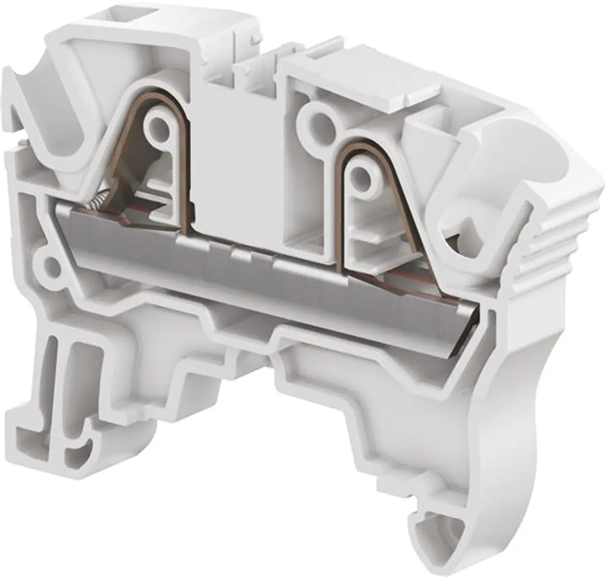 Produktfoto 1 von Entrelec ZK6 DIN-Tragschiene 1 Grau, 6 mm², 1 kV Klemme