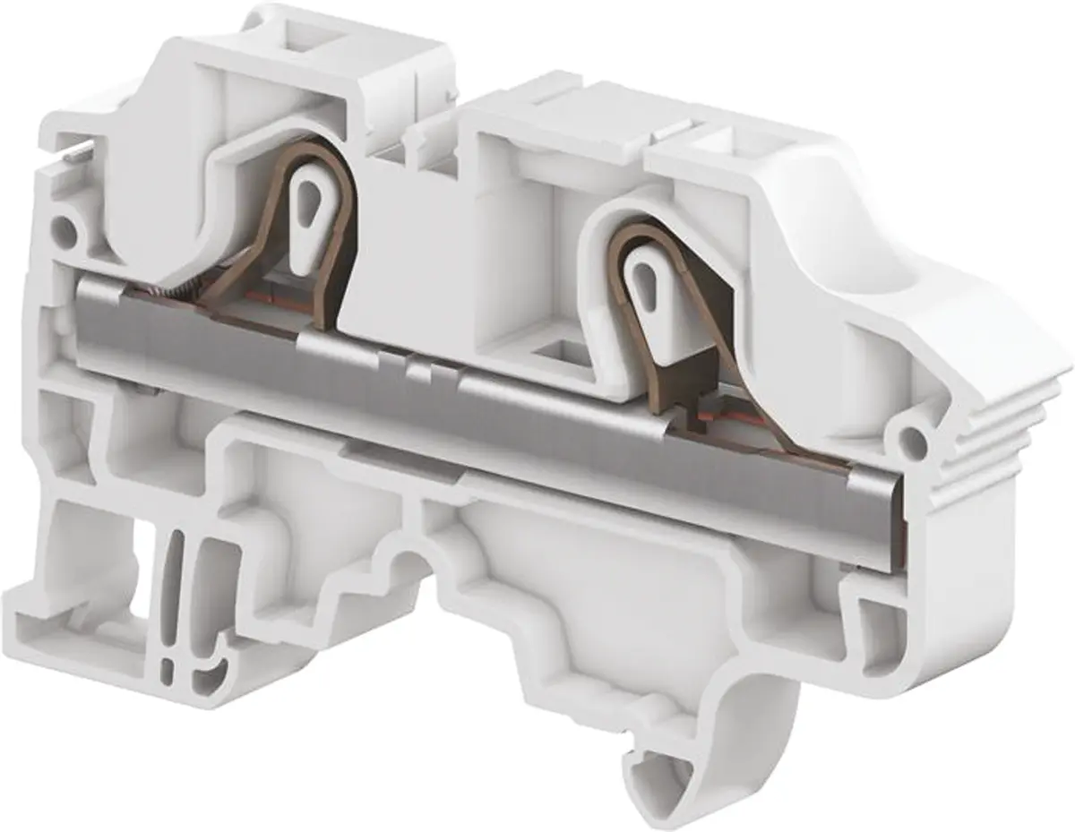 Produktfoto 1 von Entrelec ZK10 DIN-Tragschiene 1 Grau, 10 mm², 1 kV Klemme
