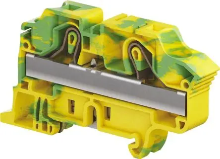 Produktfoto 1 von Entrelec ZK16 DIN-Tragschiene 1 Gelb, Grün, 16mm², 800V Klemme