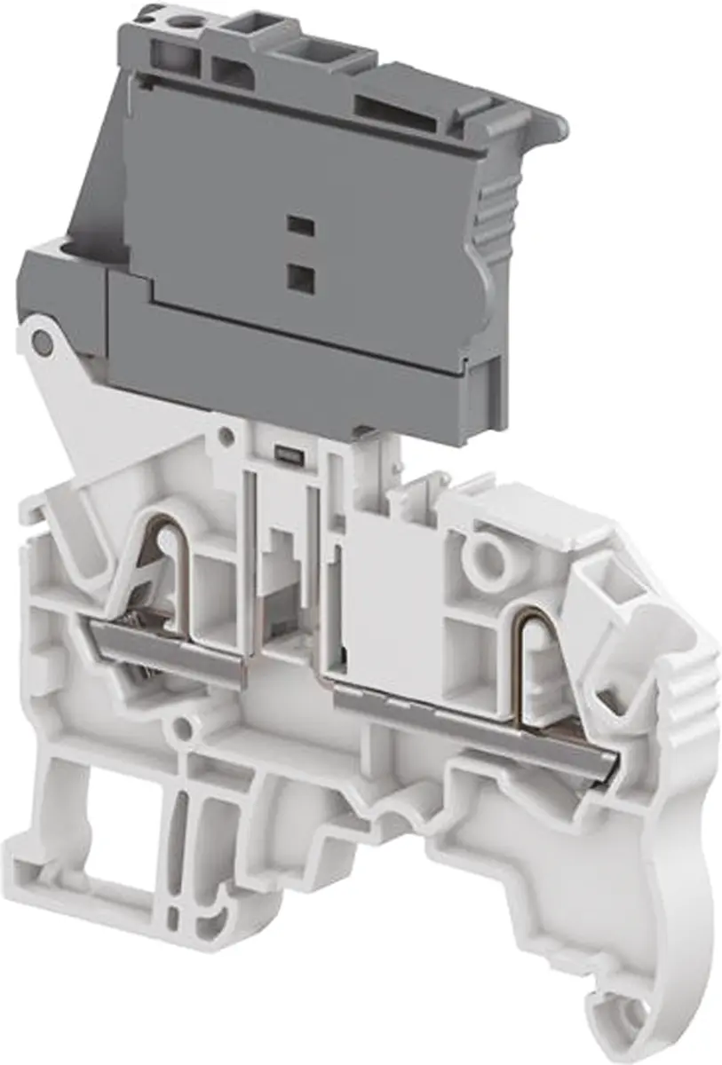 Produktfoto 1 von Entrelec ZK2.5 Reihenklemme mit Sicherungshalter 1 Grau, 2.5 mm², 500 V Klemme Abgesichert