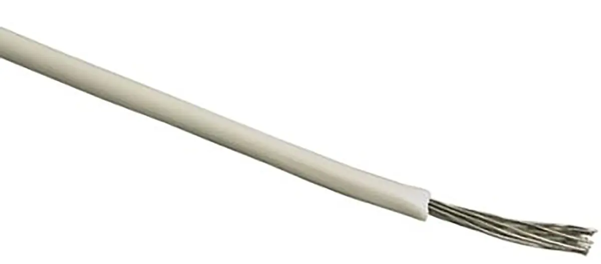 Produktfoto 1 von RS PRO H07V2-K Einzeladerleitung 6mm², 10 AWG 100m Weiß PVC isoliert Ø 5.1mm 84/0,3 mm Litzen