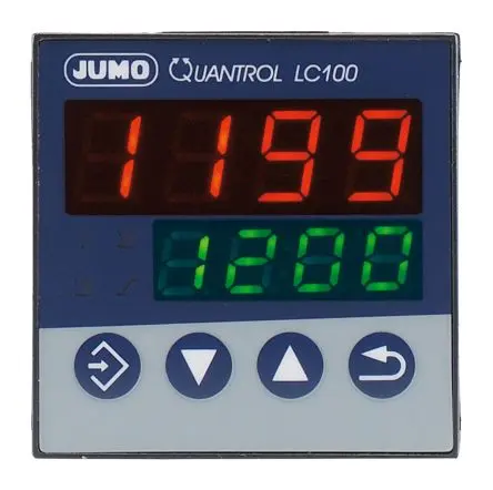 Produktfoto 1 von Jumo QUANTROL PID Temperaturregler Panel 1, 2 x Logik, Halbleiterrelais Ausgang/ Universitäten Eingang 240V ac/dc