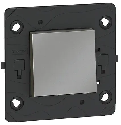 Produktfoto 1 von Legrand Arteor 2-polig, Drucktaster, Mittel, 1-Weg, 2-fach, Sensitiver Schalter, Drehen Lichtschalter 1-teilig, 2 Wege