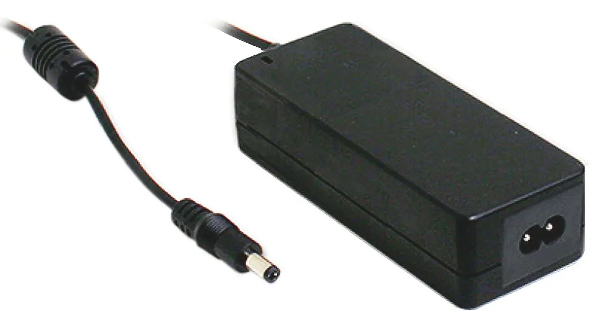 Produktfoto 1 von MEAN WELL Steckernetzteil, 100 → 240V ac, 24V dc / 2.5A Medizin-Zulassung, IEC 320-C8 Anschluss